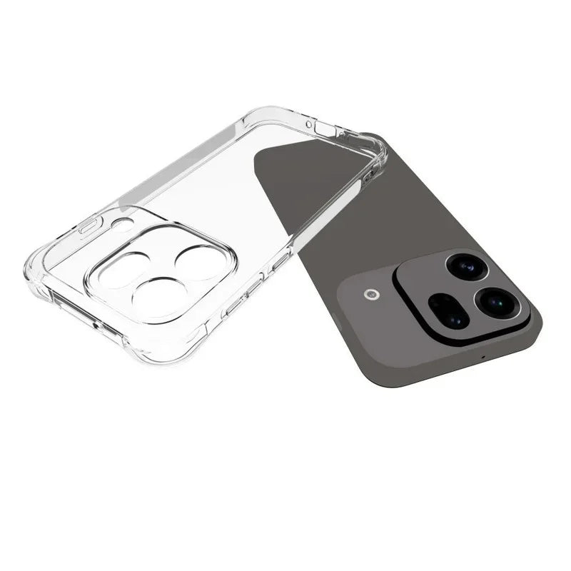 WANLONFENG For Oppo Find X9s Pro 5G WL2 Series TPU Case 2.0mm Phone Cover with 2Pcs Tempered Glass Films - Transparent - 5