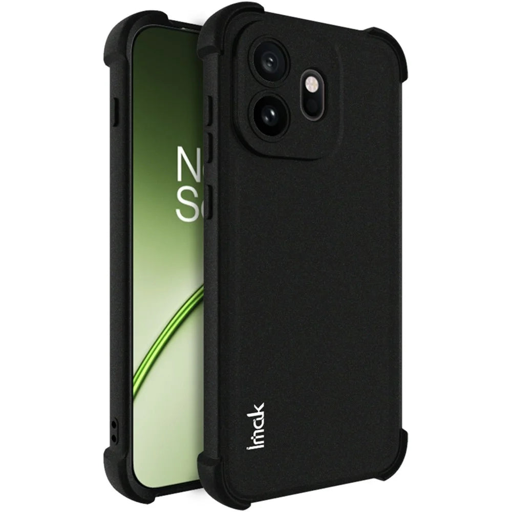 IMAK For OnePlus 15T 5G Case TPU Phone Cover Airbag Shockproof Protection - Matte Black - 1