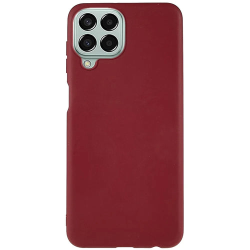 TPU Phone Case for Samsung Galaxy M33 5G (Global Version) Fingerprint Free Matte Phone Cover - Wine Red - 1