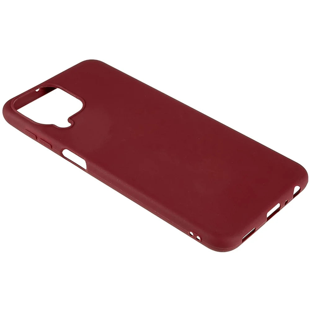 TPU Phone Case for Samsung Galaxy M33 5G (Global Version) Fingerprint Free Matte Phone Cover - Wine Red - 4