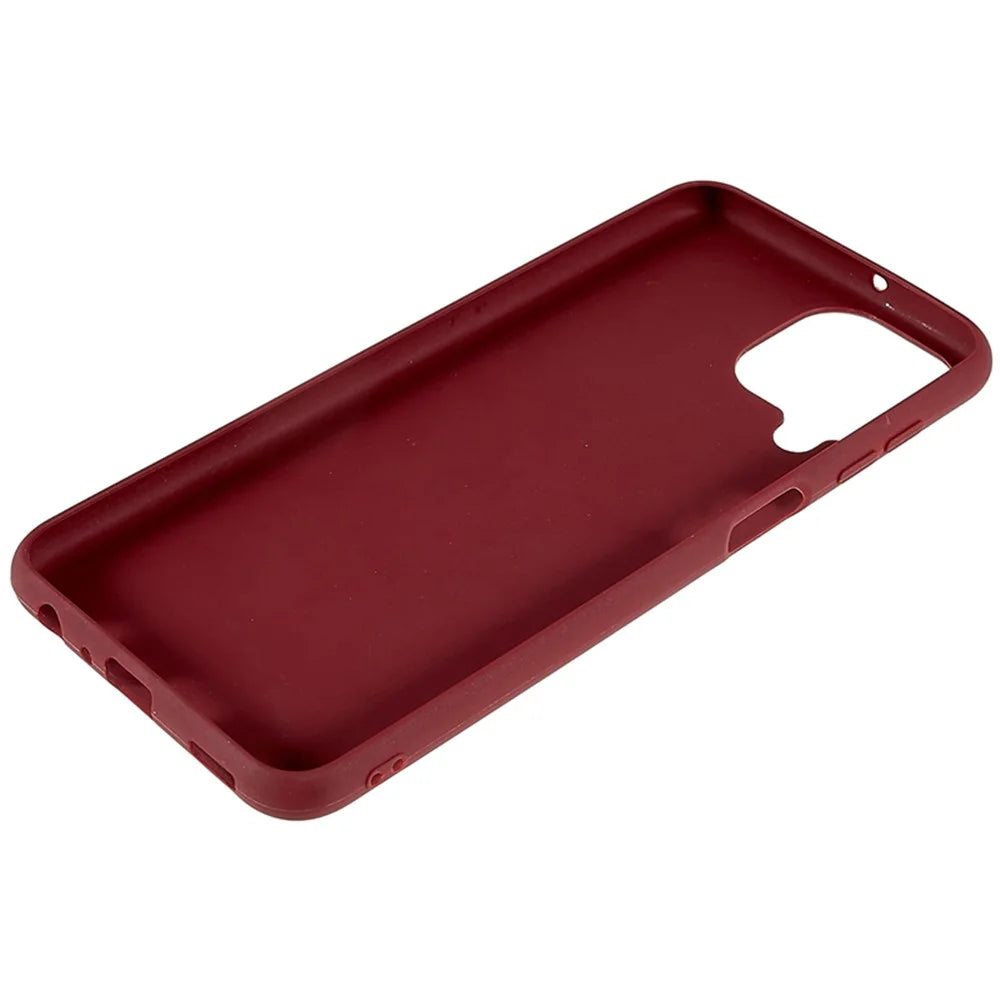 TPU Phone Case for Samsung Galaxy M33 5G (Global Version) Fingerprint Free Matte Phone Cover - Wine Red - 6