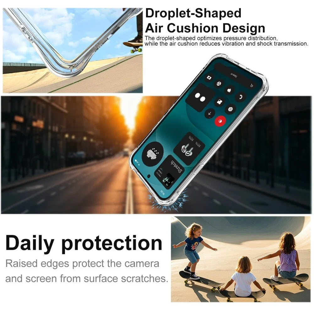 IMAK for Nothing Phone (4a) Pro Magnetic Case Airbag Shockproof Protection TPU Phone Cover - Transparent - 6