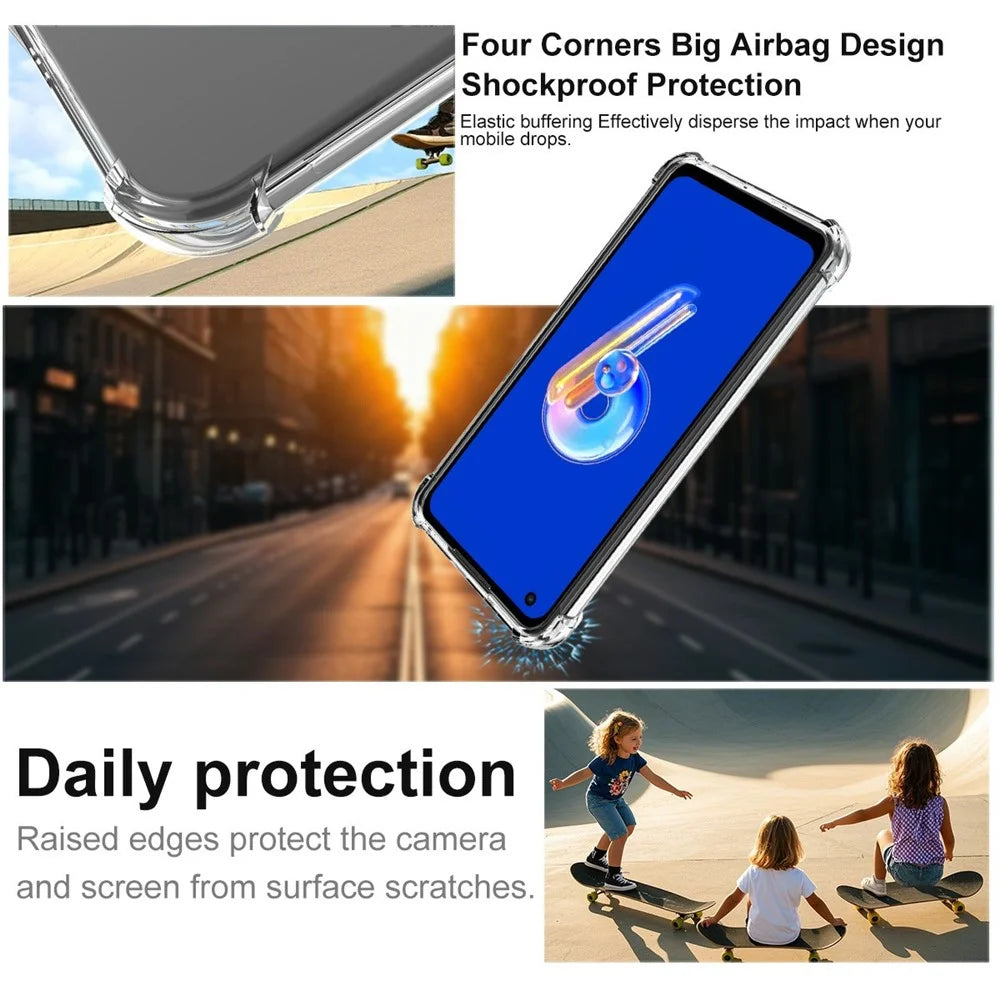 IMAK Magnetic Case for Asus Zenfone 9 5G  /  10 5G Airbag Shockproof Protection TPU Phone Cover - Transparent - 6