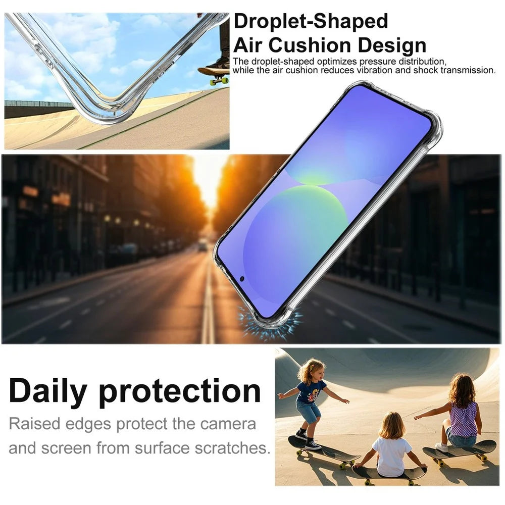 IMAK for Samsung Galaxy A57 5G Magnetic Case Airbag Shockproof Protection TPU Phone Cover - Transparent - 6