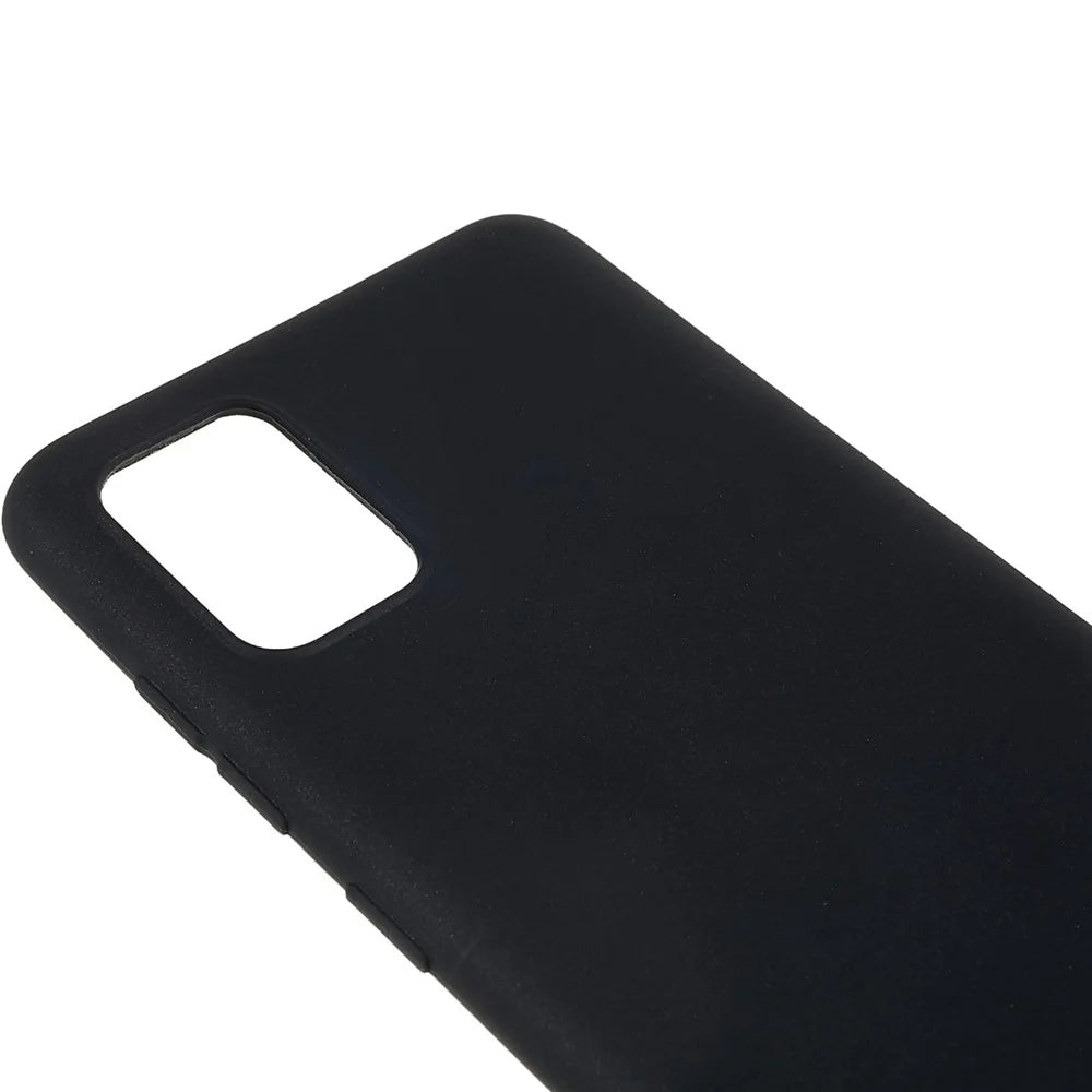 For Samsung Galaxy A51 4G SM-A515 Matte TPU Phone Protective Case Flexible Drop-proof Back Cover - Black - 6