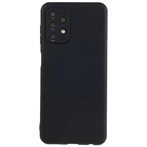 TPU Back Shell for Samsung Galaxy A13 4G, Fingerprint Free Matte Protective Cover Shock-absorbing Phone Case - Black - 1
