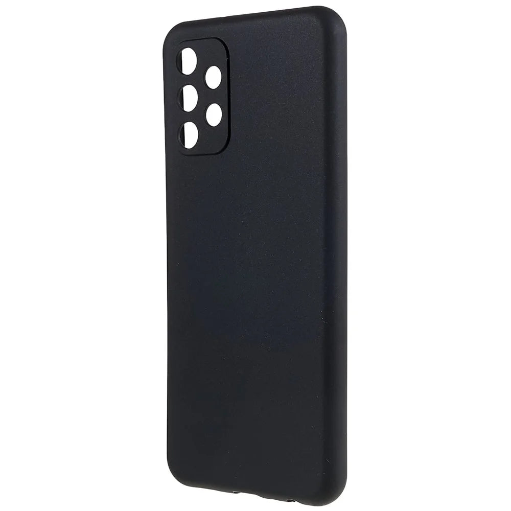 TPU Back Shell for Samsung Galaxy A13 4G, Fingerprint Free Matte Protective Cover Shock-absorbing Phone Case - Black - 2
