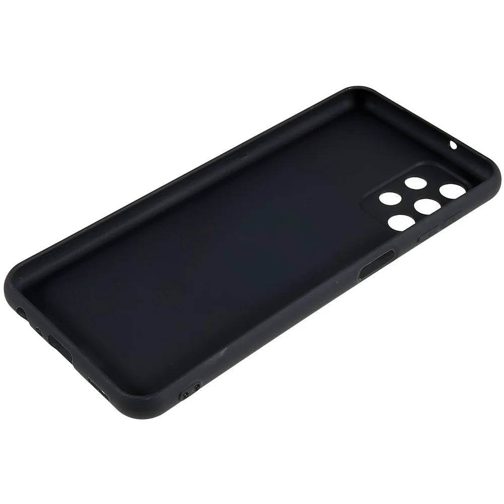 TPU Back Shell for Samsung Galaxy A13 4G, Fingerprint Free Matte Protective Cover Shock-absorbing Phone Case - Black - 7