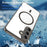 For Samsung Galaxy S25+ Case Compatible with MagSafe Clear PC + TPU Shockproof Phone Back Cover - Transparent Black - 5