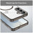 For Samsung Galaxy S25+ Case Compatible with MagSafe Clear PC + TPU Shockproof Phone Back Cover - Transparent Black - 6