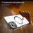 For iPhone 15 Case Compatible with MagSafe Clear PC + TPU Shockproof Phone Back Cover - Transparent Black - 3
