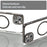 For iPhone 15 Case Compatible with MagSafe Clear PC + TPU Shockproof Phone Back Cover - Transparent Black - 7
