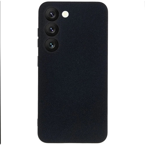 For Samsung Galaxy S23+ Double-Sided Smooth Matte Soft TPU Phone Cover Precise Cutouts Camera Protection Case - Black - 1