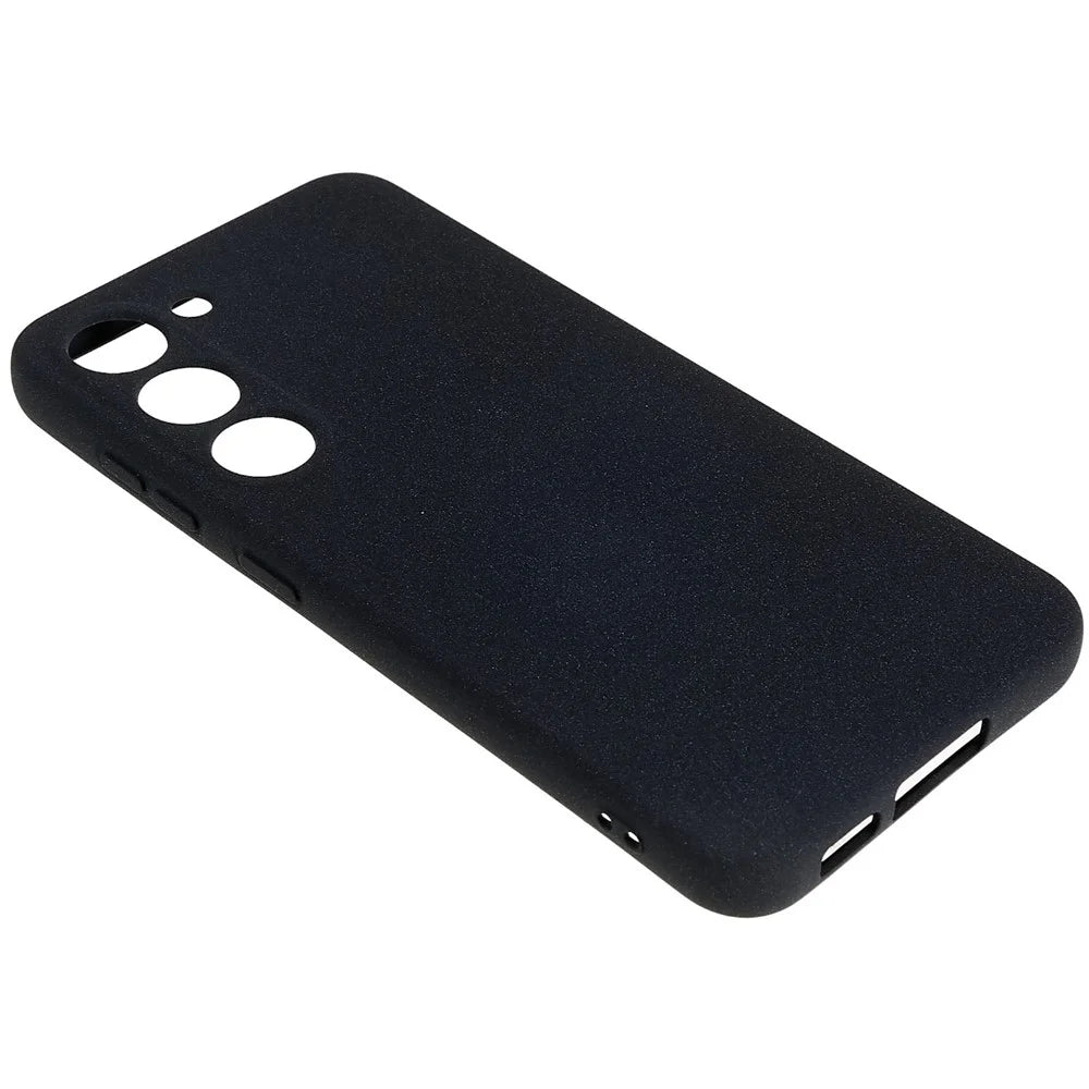 For Samsung Galaxy S23+ Double-Sided Smooth Matte Soft TPU Phone Cover Precise Cutouts Camera Protection Case - Black - 4