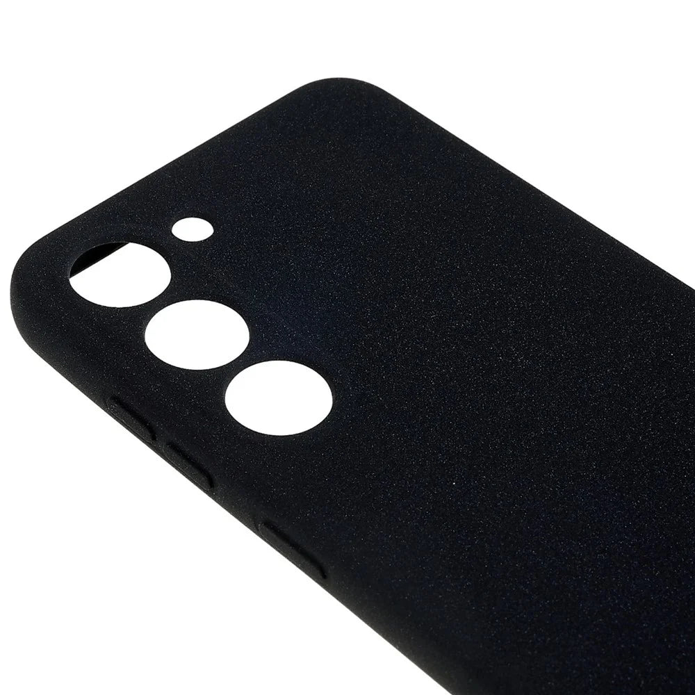 For Samsung Galaxy S23+ Double-Sided Smooth Matte Soft TPU Phone Cover Precise Cutouts Camera Protection Case - Black - 6