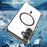 For Samsung Galaxy A16 5G  /  A16 4G Case Compatible with MagSafe Clear PC + TPU Shockproof Phone Back Cover - Transparent Black - 5