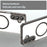 For Samsung Galaxy A16 5G  /  A16 4G Case Compatible with MagSafe Clear PC + TPU Shockproof Phone Back Cover - Transparent Black - 7