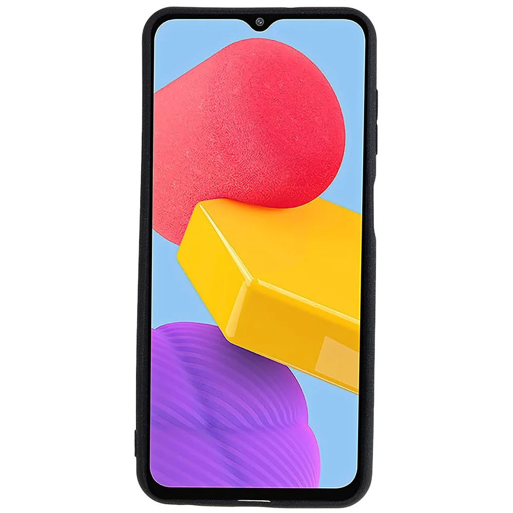 For Samsung Galaxy M13 4G Soft TPU Double-Sided Matte Case Precise Cutouts Anti-Scratch Protective Phone Cover - Black - 3