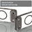 For iPhone Air Case Compatible with MagSafe Clear PC + TPU Shockproof Phone Back Cover - Transparent Black - 7