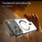 For iPhone 17 Pro Case Compatible with MagSafe Clear PC + TPU Shockproof Phone Back Cover - Transparent Black - 3