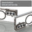 For Samsung Galaxy Z Fold7 5G Case Compatible with MagSafe Clear PC + TPU Shockproof Phone Back Cover - Transparent Black - 7