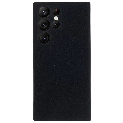 For Samsung Galaxy S23 Ultra Anti-Scratch Double-Sided Matte Case Soft TPU Camera Protection Phone Cover - Black - 1