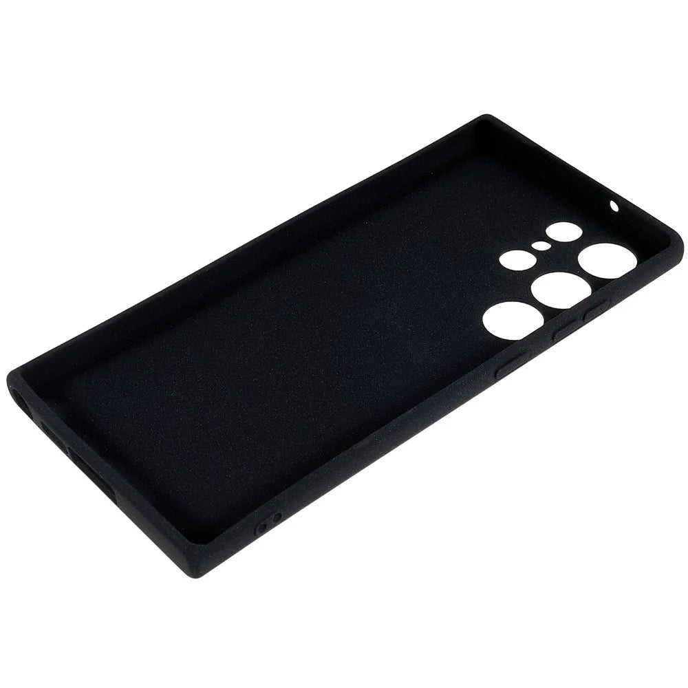 For Samsung Galaxy S23 Ultra Anti-Scratch Double-Sided Matte Case Soft TPU Camera Protection Phone Cover - Black - 7