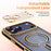 For iPhone 17 Pro Max Magnetic Case Electroplated 2.0mm Acrylic TPU Phone Back Cover Compatible with MagSafe - Black - 6
