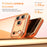 For iPhone  18 Pro / 17  Pro Electroplated Case 2.0mm Thick Acrylic TPU Hybrid Shockproof Phone Cover - Orange - 4