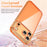 For iPhone  18 Pro / 17  Pro Electroplated Case 2.0mm Thick Acrylic TPU Hybrid Shockproof Phone Cover - Orange - 5