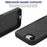 Magnetic Phone Case For iPhone 17e  /  16e Shockproof PC + TPU Cover with High-Alumina Tempered Glass Screen Protector - Black - 6