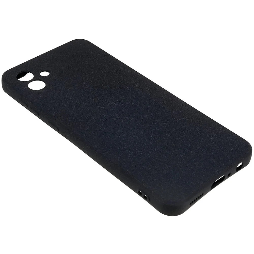 For Samsung Galaxy A04 4G (164.4 x 76.3 x 9.1 mm) Double-Sided Matte Anti-Slip Phone Case Soft TPU Scratch Resistant Cover - Black - 4