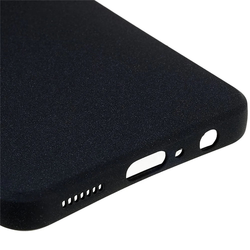 For Samsung Galaxy A04 4G (164.4 x 76.3 x 9.1 mm) Double-Sided Matte Anti-Slip Phone Case Soft TPU Scratch Resistant Cover - Black - 5