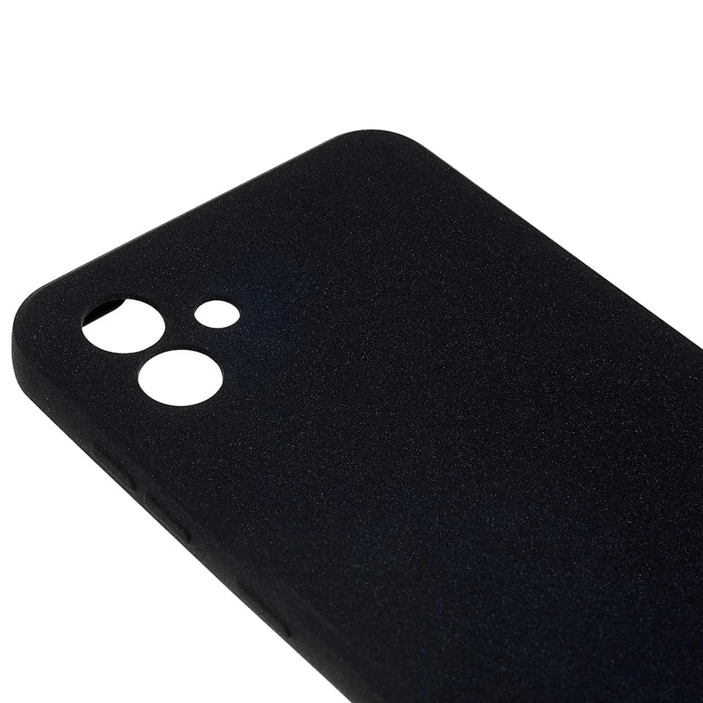 For Samsung Galaxy A04 4G (164.4 x 76.3 x 9.1 mm) Double-Sided Matte Anti-Slip Phone Case Soft TPU Scratch Resistant Cover - Black - 6