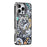 CASEKOO for iPhone 16 Pro Max Case Mirror Surface Kickstand Ring Holder Shockproof PC + TPU Cover - Butterfly Texture - 2