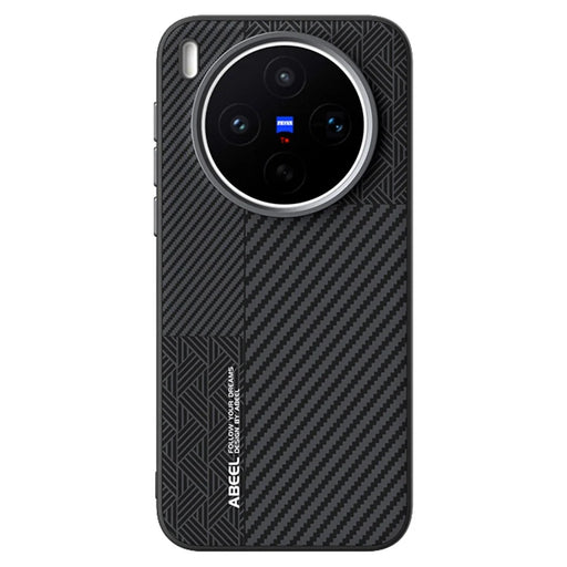 ABEEL For vivo X300s 5G Magnetic Case PC + TPU + Aluminum Alloy + PU Leather Slim Phone Back Cover - Texture 3 - 2