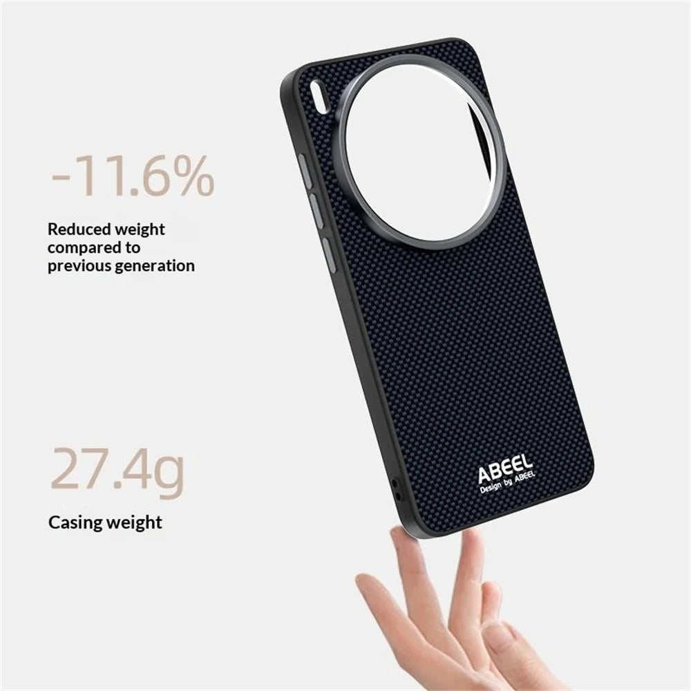 ABEEL For vivo X300s 5G Magnetic Case Printed PC TPU Aluminum Alloy Leather Phone Cover - Black - 3
