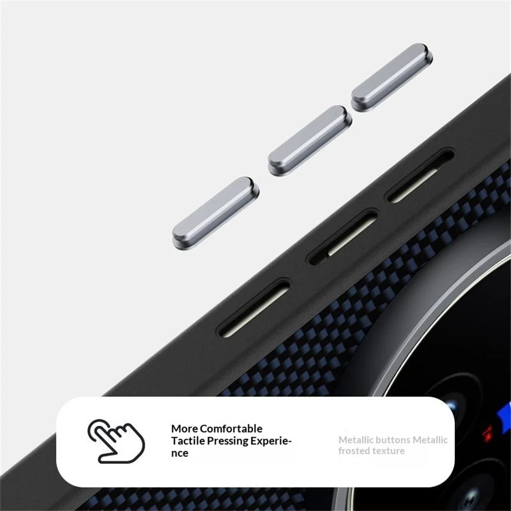 ABEEL For vivo X300s 5G Magnetic Case Printed PC TPU Aluminum Alloy Leather Phone Cover - Black - 5