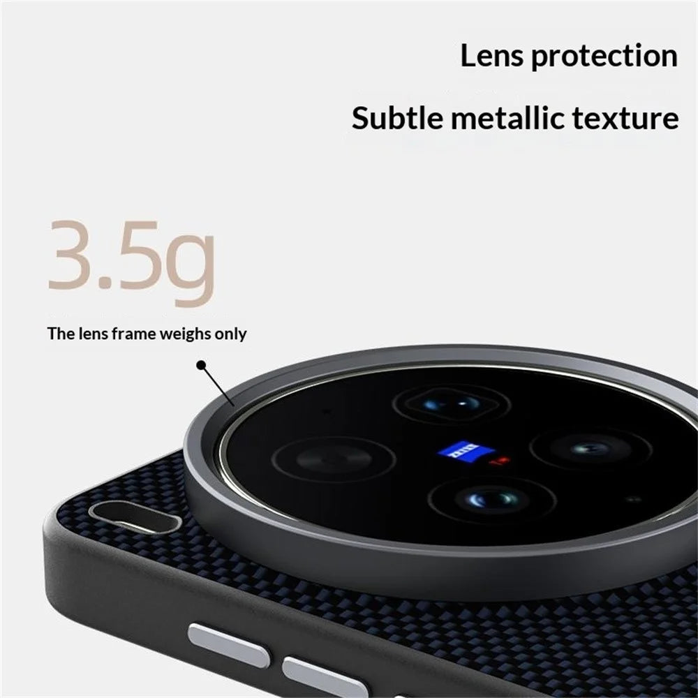 ABEEL For vivo X300s 5G Magnetic Case Printed PC TPU Aluminum Alloy Leather Phone Cover - Black - 6