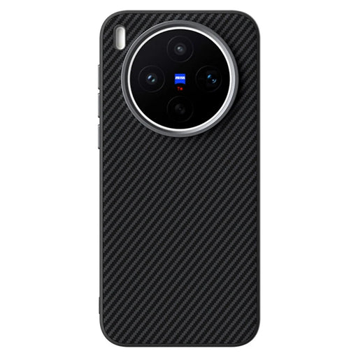 ABEEL For vivo X300s 5G Magnetic Case Carbon Fiber Texture TPU PC PU Phone Back Cover - Black - 2