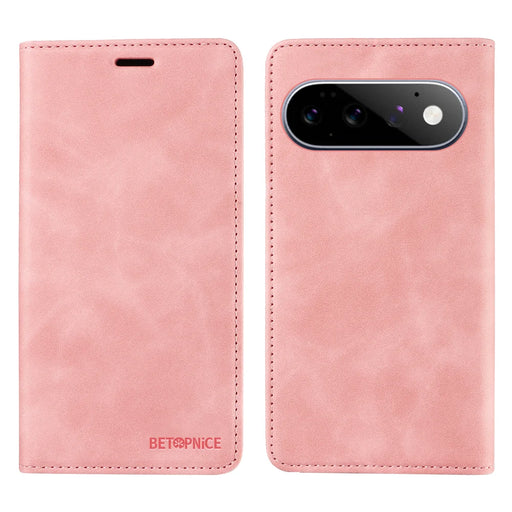 BETOPNICE For Google Pixel 11 Pro / Google Pixel 11 Case Magnetic Closure RFID Blocking Wallet Stand Leather Phone Cover - Pink - 1