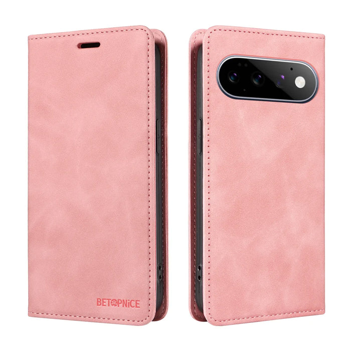 BETOPNICE For Google Pixel 11 Pro / Google Pixel 11 Case Magnetic Closure RFID Blocking Wallet Stand Leather Phone Cover - Pink - 2