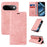 BETOPNICE For Google Pixel 11 Pro / Google Pixel 11 Case Magnetic Closure RFID Blocking Wallet Stand Leather Phone Cover - Pink - 3