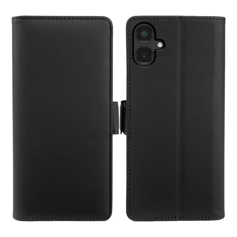 For Samsung Galaxy A06 5G Leather Case Wallet Stand TPU + PU Skin-touch Cover - Black - 7