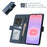 For Samsung Galaxy A37 5G Leather Case Wallet Stand TPU + PU Skin-touch Cover - Blue - 3
