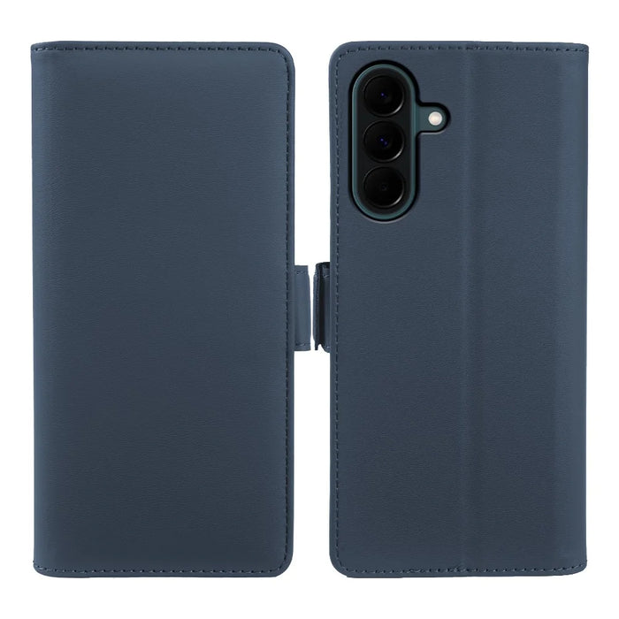 For Samsung Galaxy A37 5G Leather Case Wallet Stand TPU + PU Skin-touch Cover - Blue - 7