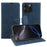 For iPhone 16 Pro Max Wallet Stand Case Card Slots Skin-feel TPU + PU Leather Flip Cover - Blue - 1