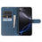 For iPhone 16 Pro Max Wallet Stand Case Card Slots Skin-feel TPU + PU Leather Flip Cover - Blue - 2