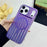 For iPhone 17 Pro Max Magnetic Case Multicolor Gradient Stripe TPU PC Shockproof Cover Compatible with Magsafe - Gradient Purple - 2