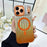 For iPhone 17 Pro Max Magnetic Case Gradient Stripe TPU PC Shockproof Cover Compatible with Magsafe - Orange - 2